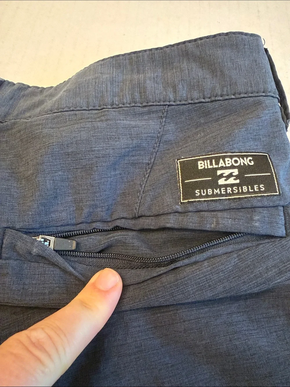 Billabong Submersibles Men's Navy Flat Front Casual Shorts